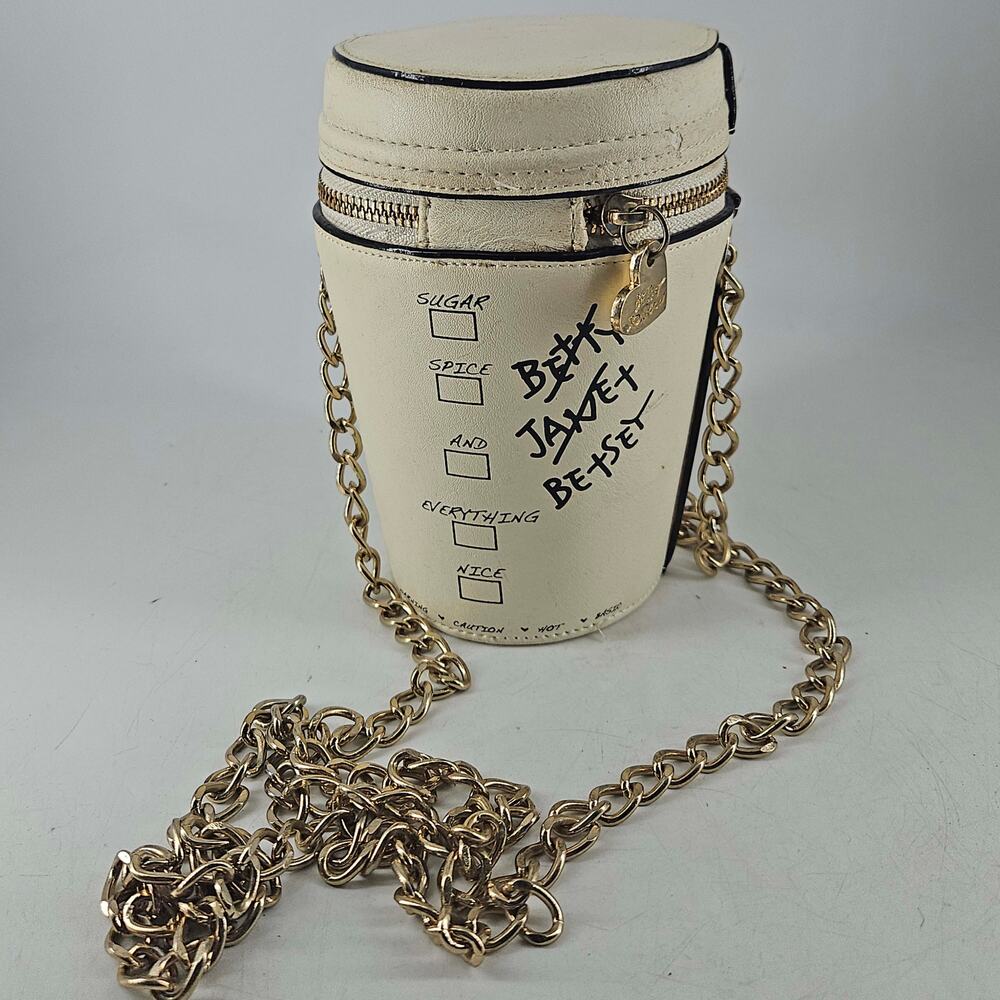 Whimsical Betsey Johnson Pumpkin Spice Latte crossbody bag - Picture 3 of 8